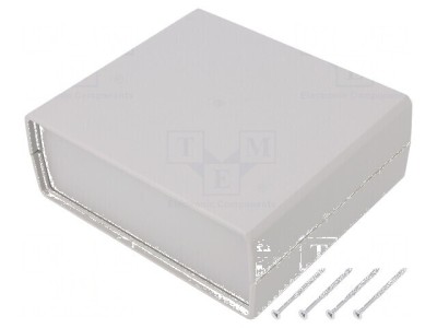 Carcasă polistiren gri cu panou 159mm x 139mm x 59mm foto