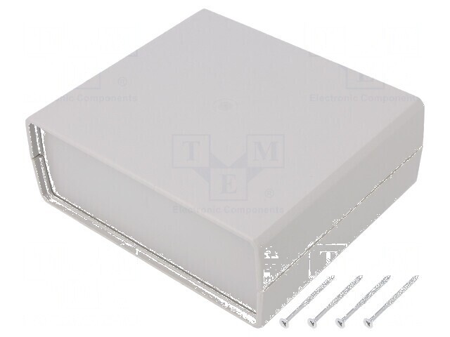 Carcasă polistiren gri cu panou 159mm x 139mm x 59mm