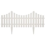 Cumpara ieftin Despartitor de gazon, alb, 17 buc. / 10 m