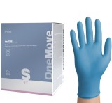 Cumpara ieftin Manusi nitril ONE MOVE S (6-7), albastre, nepudrate, 250 buc cut