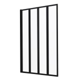 Cumpara ieftin Paravan de baie Tribeca 110x140 cm negru