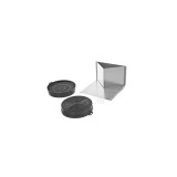 Set montaj cu două filtre carbon circulare pentru hotă BOSCH 00706591 Original