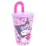 Pahar cu pai, Stor, Kuromi, 430 ml