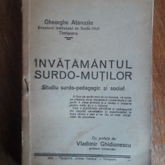 Invatamantul Surdo - Mutilor - Gheorghe Atanasiu 1933 / R4P4F