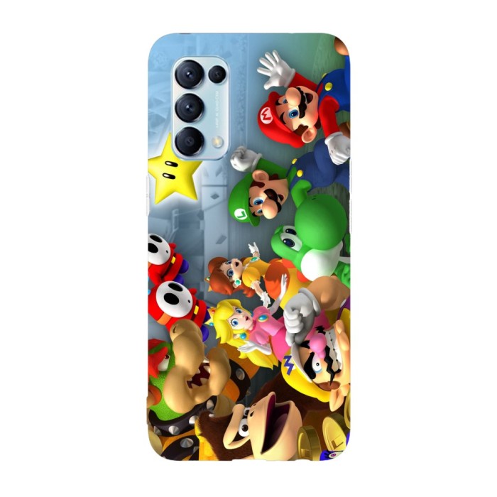 Husa compatibila cu Oppo A96, Viceversa, model Super Mario Universe, Silicon, TPU