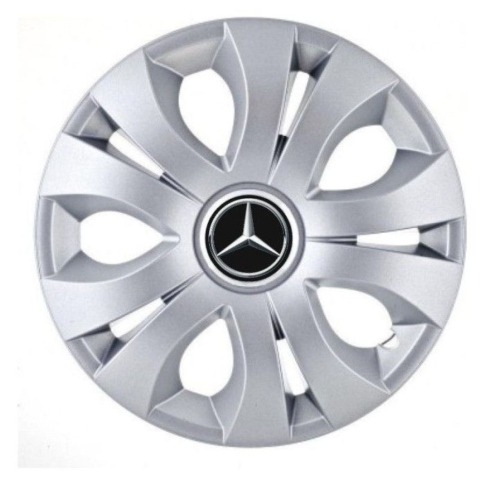 Set 4 Capace Roti Autohelix MSA&reg; potrivite jantelor de 14 inch, Compatibil Cu Mercedes, model Top Gray