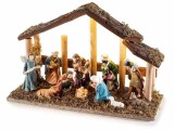 Figurina religioasa polirasina multicolora cu led 25x9x16 cm