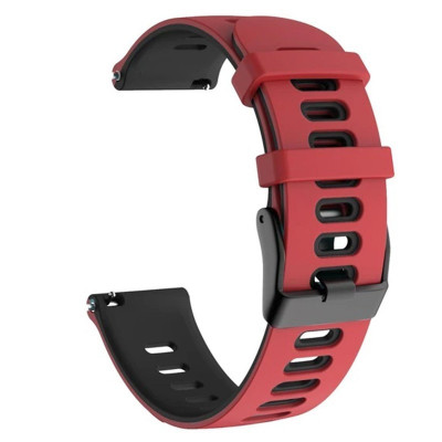 Curea din silicon compatibila cu Huawei Watch Buds, Telescoape QR, 22mm, Salmon Red foto