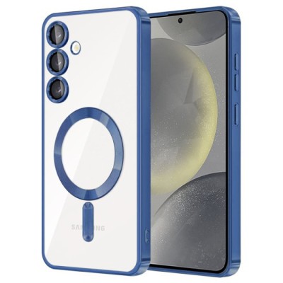 Husa pentru Samsung Galaxy S23 FE - Techsuit Luxury Crystal MagSafe - Deep Blue foto