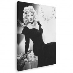 Tablou Mae West actrita, alb, negru 1939 Tablou canvas pe panza CU RAMA 80x120 cm