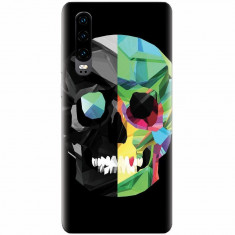 Husa silicon pentru Huawei P30, Colorful Skull