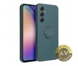 Husa Silicon Ring Verde Samsung Galaxy A54 A546, Protectie Socuri, Suport Inel