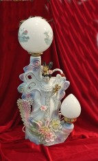 Lampă statuară bibelou China foto