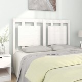 Cumpara ieftin Tăblie de pat, alb, 125,5x4x100 cm, lemn masiv de pin