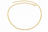 Cumpara ieftin Lantisor din Argint 925 Placat cu Aur Galben - Colier Dama Tip Bile