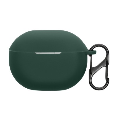 Husa Casti Kwmobile pentru SoundPEATS Air 4 Pro, Verde inchis, Silicon, KWM0000256Z002C foto