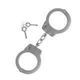 Cumpara ieftin Catuse Otel Inoxidabil cu Husa Ideallstore, Argintiu, 27cm, Lant 6.8cm, Autoaparare, 330g