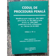 CODUL DE PROCEDURA PENALA EDITIA A- II -A