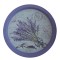 Farfurie metalica rotunda tip tava Pufo Sweet home of lavender pentru servire desert, prajituri, aperitive, 33 cm