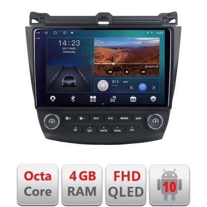 Navigatie Honda Accord 2004-2008 B-ACCORD Android Ecran QLED octa core 4+64 carplay android auto KIT-ACCORD+EDT-E310V3 CarStore Technology