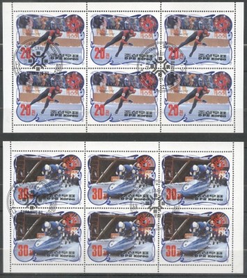 Korea 1984 Sport, Olympics, 6 sets in 2 perf. blocks, used T.241 foto