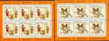 ROMANIA 2015 EUROPA CEPT - Jucarii vechi Set 2 Minicoli cu 6 timbre LP.2063a MNH, Nestampilat