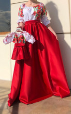 Set rochii stilizate traditional -Mama si Fiica - model 2 foto