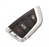 Set 2 bucati - Cheie completa compatibila cu BMW seria F 4 butoane model nou CAS4 / FEM / BDC - F20 F30 F32 F10 F01 F25 - 433 MHz - ID49 - butoane neg