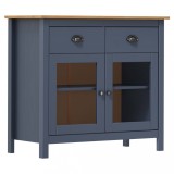 vidaXL Servantă Hill Range, gri, 90 x 40 x 80 cm, lemn masiv de pin