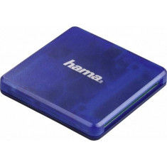 Cititor De Carduri Hama USB 2.0 SD MicroSD CF Albastru 42504436