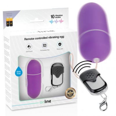 ONLINE - REMOTE CONTROL VIBRATING EGG L PURPLE foto