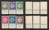 Israel 1949 Mi 22/27 + tab MNH - Monede vechi, Nestampilat