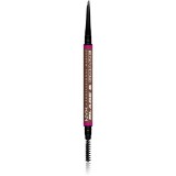 NYX Professional Makeup Blade &amp; Shade creion pentru sprancene cu pensula culoare 08 Chocolate g