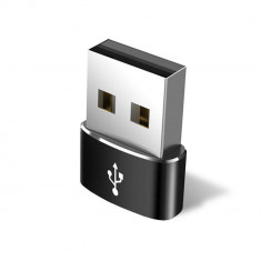 Adaptor Type-C la USB, 3A - Techsuit Adapter - Black