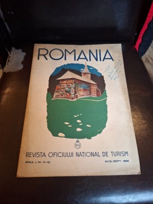 Revista Oficiului National de Turism - Anul I Nr.11-12 , August-Septembrie 1936 foto