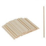 Set Bețișoare Craft, 120 Bucăți, Rotunde, Lemn, Natural, 0.4x10cm, Oem