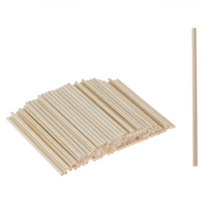 Set Bețișoare Craft, 120 Bucăți, Rotunde, Lemn, Natural, 0.4x10cm foto