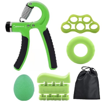Set flexor cu 4 accesorii pentru antebrat si relaxare antistres, verde foto
