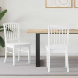 vidaXL Scaune de dining 2 pcs Alb 50 x 52,5 x 91 cm 42020453