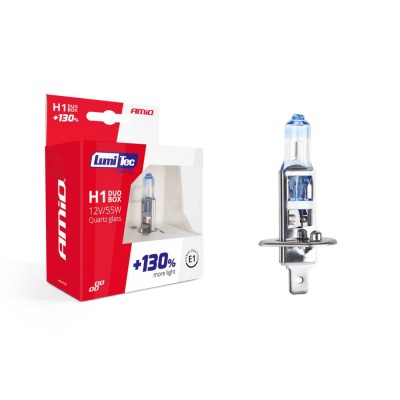 Set becuri cu halogen h1 12v 55w lumitec limited + 130% duo box foto