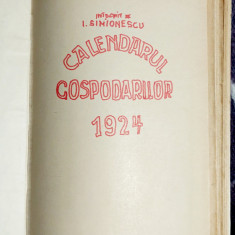 Calendarul gospodarilor 1924 si 1925 legate impreuna.