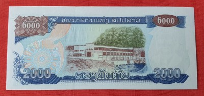 Laos 2000 Kip 1997 - Bancnota veche - Superba UNC foto
