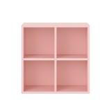 Dulap de perete deschis Boxie 80x80x37 cm roz modular