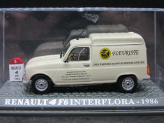 Macheta Renault 4 F6 Interflora 1986 1:43 foto