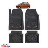 Covorase Auto TeamCar&reg; Tip Tavita Compatibile Chevrolet Spark M100/M150 (2000&ndash;2005) Negru Material Rezistent, Cauciuc