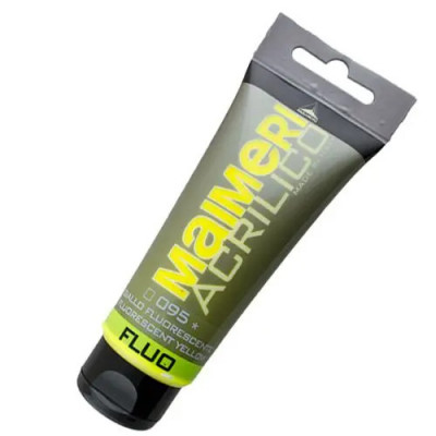 Culoare acrilică Polycolor - FLUO - 095 Fluorescent Yellow 75ml foto