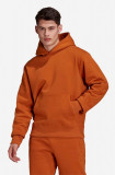 Adidas Originals bluză bărbați, culoarea portocaliu, cu glugă, uni H09177-POMARANCZ