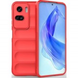 Husa wave, compatibila cu Honor 90 Lite, Grip Anti-Soc, Tpu, Pure Red, ALC MOBILE