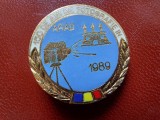 Insigna 150 de ani de fotografie Arad 1989.