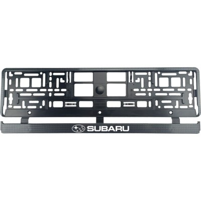 Set 2 bucati, suport numar inmatriculare Carbon, Subaru foto
